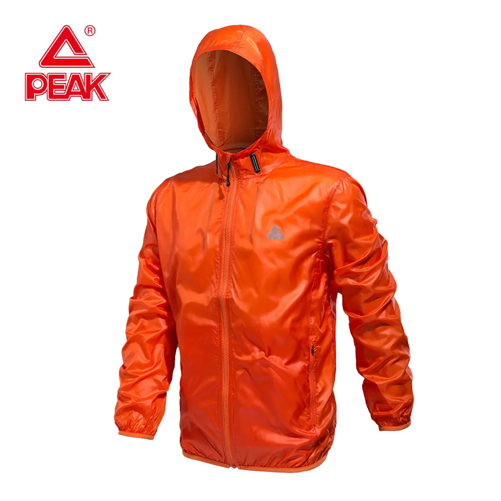 

PEAK SPORT Men Running Jacket Mens Hooded Jacket Lightweight Quick Dry Waterproof Sun & UV Protection Outdoor Sport Skin Jackets