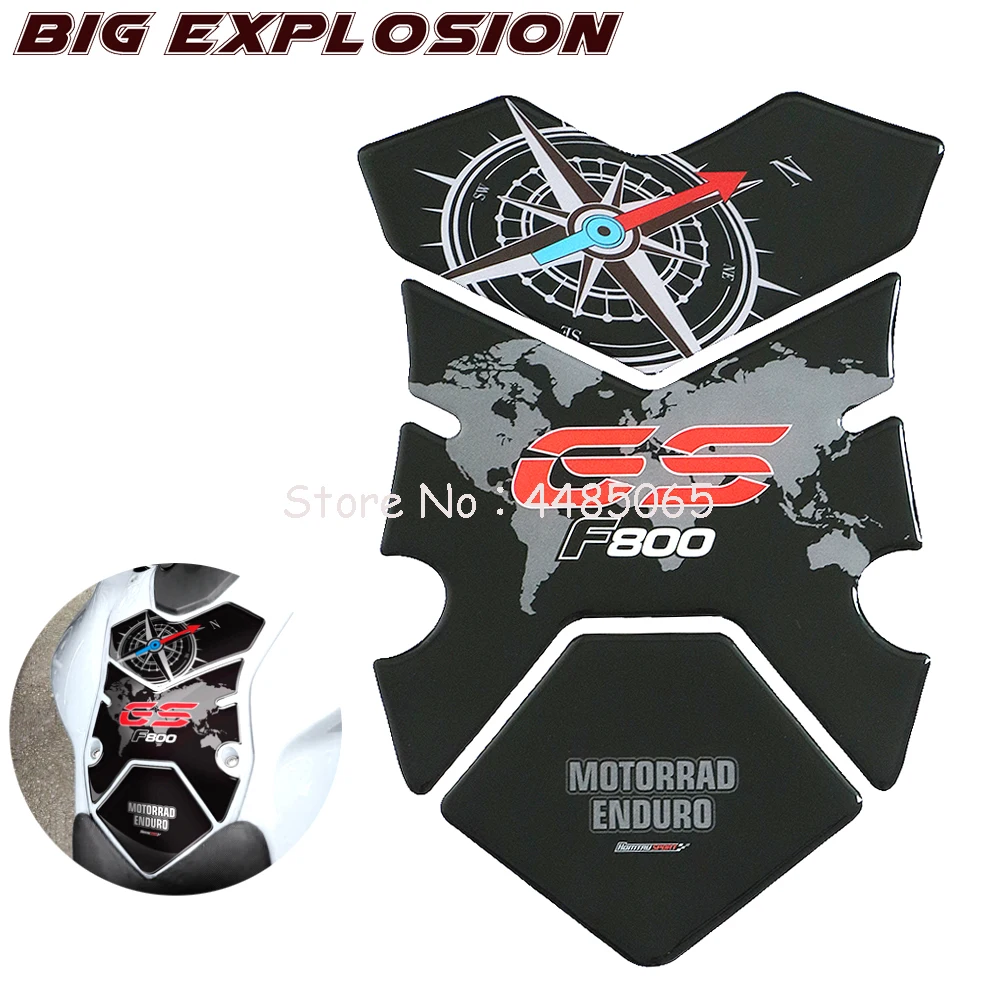 

Motorcycle stickers 3D stickers Motorcycle Fuel Gas Tank Pad Protector Case for BMW F800GS F800 GS 2008-2012 Polyurethane Resin