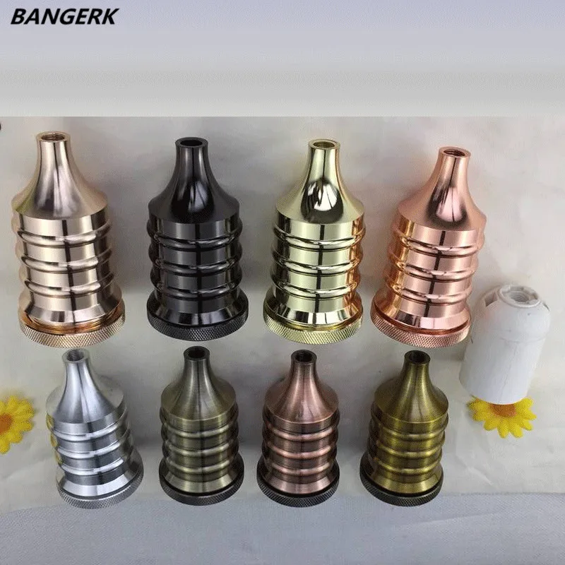 

E27 Screw Bulb Base Aluminum Light Socket Industrial Retro Fittings Lamp Holder Vintage Edison Bases For Pendant lights