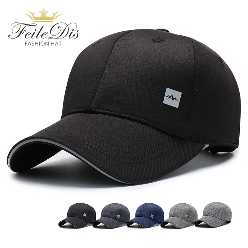 

[FEILEDIS]Black Cap Solid Color Baseball Cap Snapback Caps Casquette Hats Fitted Casual Gorras Hip Hop Dad Hats JMM-32