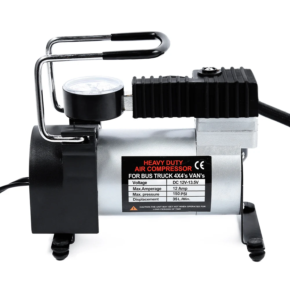 

12V Car Electric Inflator Pump Single-Cylinder Air Compressor With Tyre Pressure Monitor
