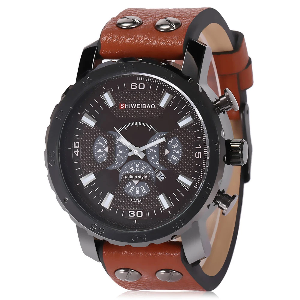 dz watch for men cool big case black case quartz wrist mens watches free shipping] (8)