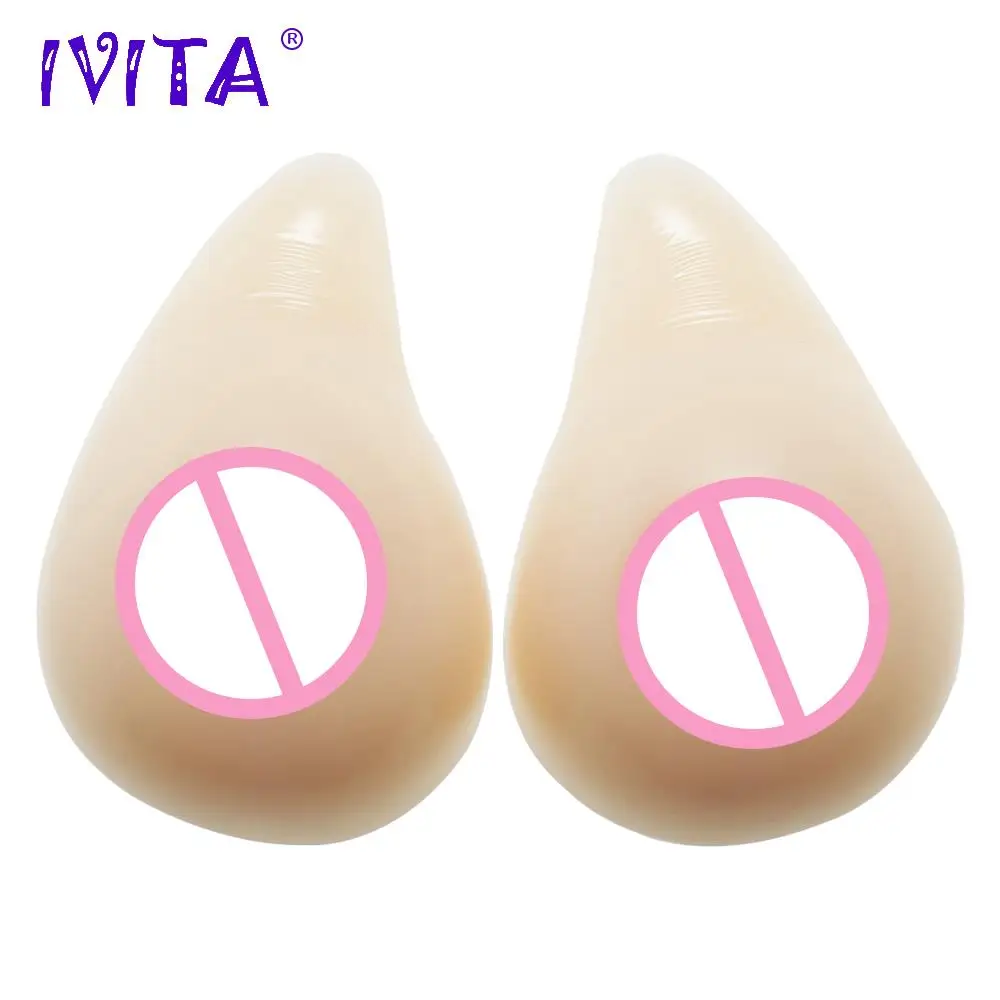 

IVITA 800g Realistic Silicone Breast Forms Crossdress Suit Fake Boobs Fake Breasts For Crossdresser Shemale Breast Mastectomy