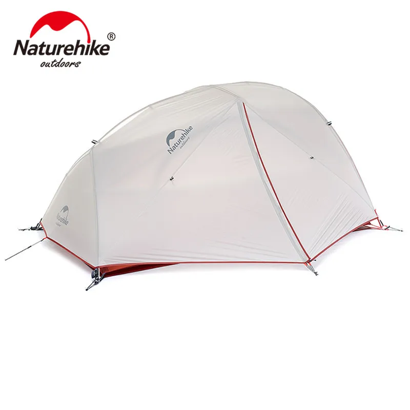 Billige Naturehike 2 Person Camping Zelt Ultraleicht 20D Silikon Stoff Doppel schicht Outdoor Rucksack Wandern 2 Mann Zelte