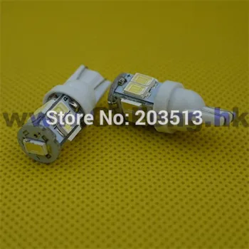 

50PCS/lot wholesale Auto led car light wedge t10 smd 5630smd 9 leds 194 168 192 nice color bulb FREE SHIPPING