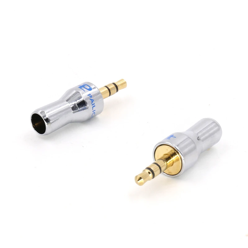 3Pins 3 5mm plug RCA Connector RCA plug 3 5 jack Stereo Headset Dual Track Headphone 5pcs lot