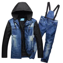 Одиночная и двойная доска зимняя Лыжная куртка брюки для мужчин Сноубординг костюмы Супер водонепроницаемый дышащий Лыжный Куртки мужские