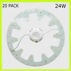 DHL 20 PACK круглый 24 W светодиодный свет вниз светодиодный 2D трубки PCB светодиодный TECHO LED DIA270mm круглая Светодиодная лампа = 50 W 2D трубки 120 V 220 V 230 V