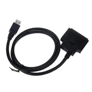 

Xiwai 5gbps USB 3.0 to SATA 3 22Pin 7+15 for 3.5" 2.5" Hard disk driver Adapter Black