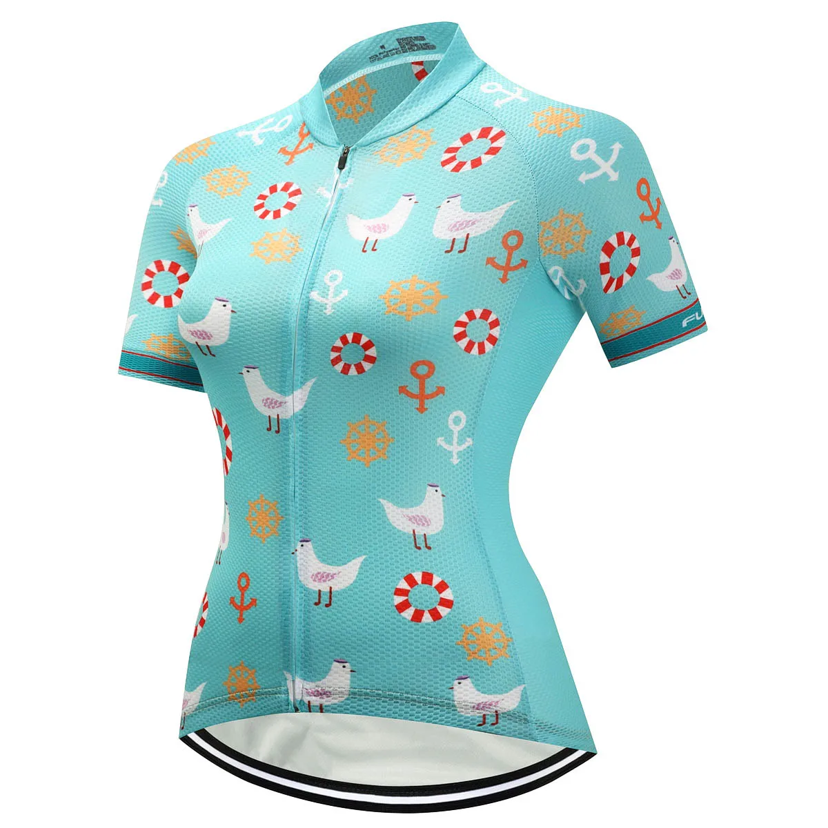 

FUALRNY Dalila Short Sleeve Summer Women MTB Bike Clothing Breathable Bicycle Clothes Ropa Ciclismo Girls UV Cycling Jersey