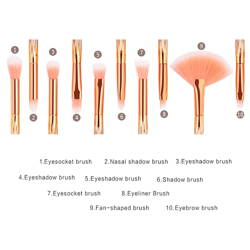 Профессиональный 10/15 шт. набор кистей для макияжа кисть для пудры, теней для век контурная кисть для консилера Румяна Косметика для макияжа инструмент