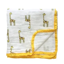 2 слоя детское Одеяло s пеленки для новорожденных Обёрточная бумага утолщаются хлопок муслин Пеленальное Одеяло для новорожденных Детский Пеленальный постельные принадлежности получения Одеяло