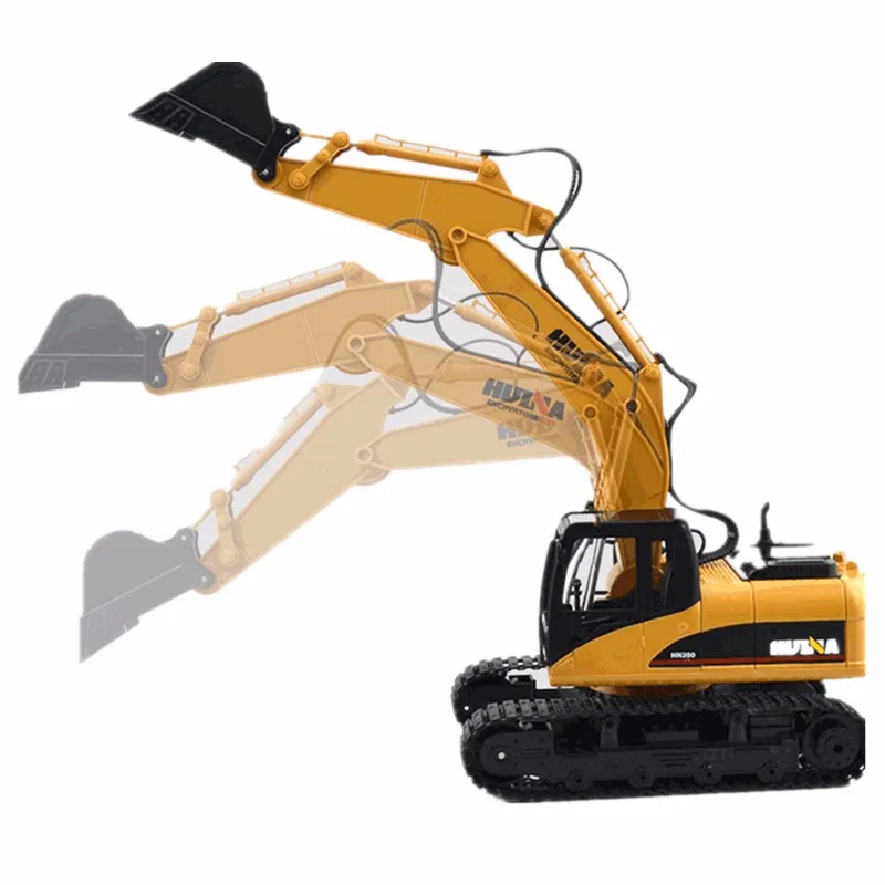 

HuiNa Toys 1550 15 Channel 2.4G 1/12 RC Metal Excavator Charging 1:12 RC Car With Battery RTG