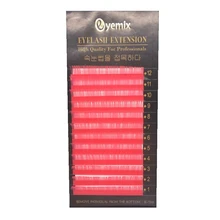 1 шт. Eyemix профессиональные ресницы для наращивания с милыми розовыми Цветной отдельные ресницы красивые разноцветные накладные ресницы