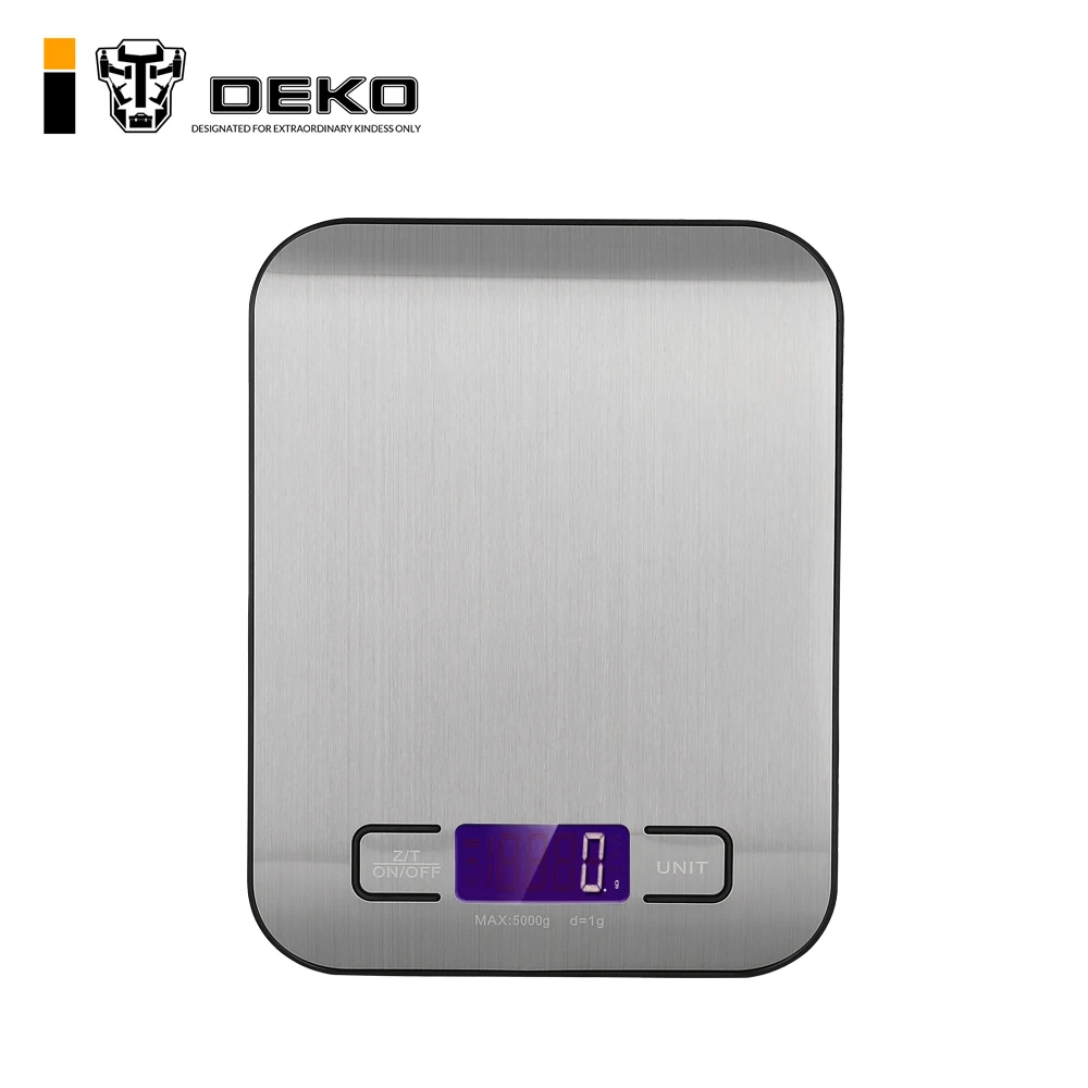 DEKO WS094 цифровые кухонные весы, кухонные измерительные инструменты, электронные ювелирные весы, электронные весы из нержавеющей стали, ЖК-дисплей