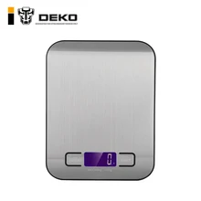 DEKO WS094 цифровые кухонные весы, кухонные измерительные инструменты, электронные ювелирные весы, электронные весы из нержавеющей стали, ЖК-дисплей