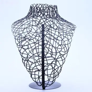 

Free Shipping!! Fashion Black Metal Necklace Metal Jewelry Display Stand Holder