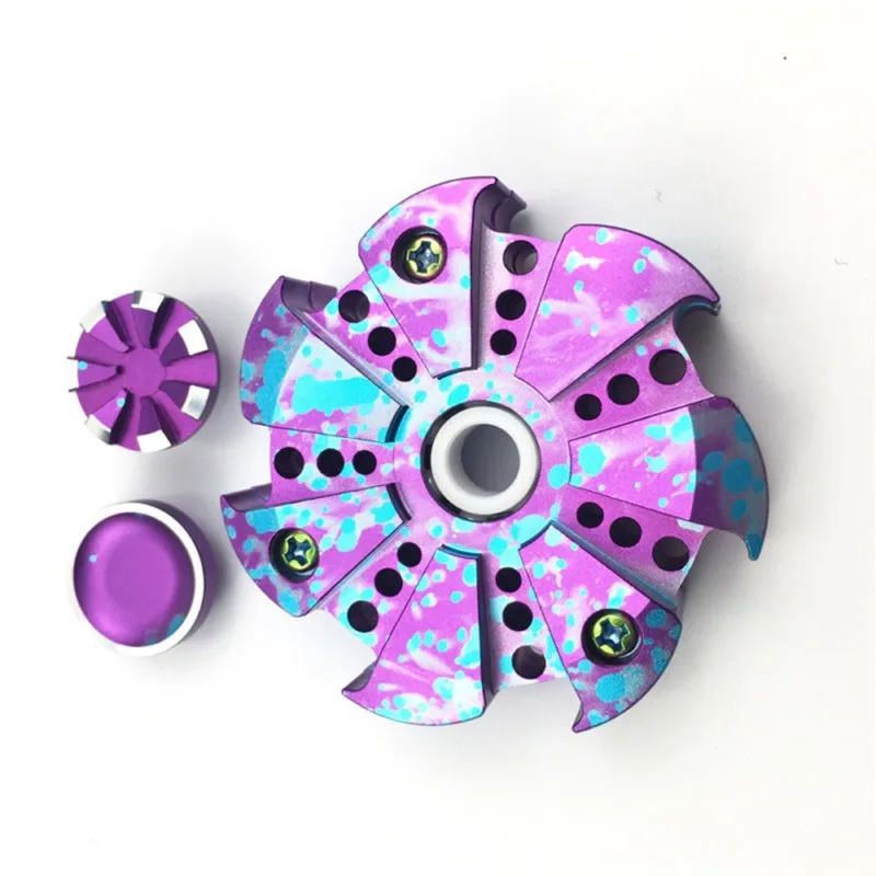 

7 Leaves Colorful Fidget Spinner Toy EDC Sensory Hand Finger Spinner Full Ceramic Bearings Kids/Adult Funny Anti Stress Toys^