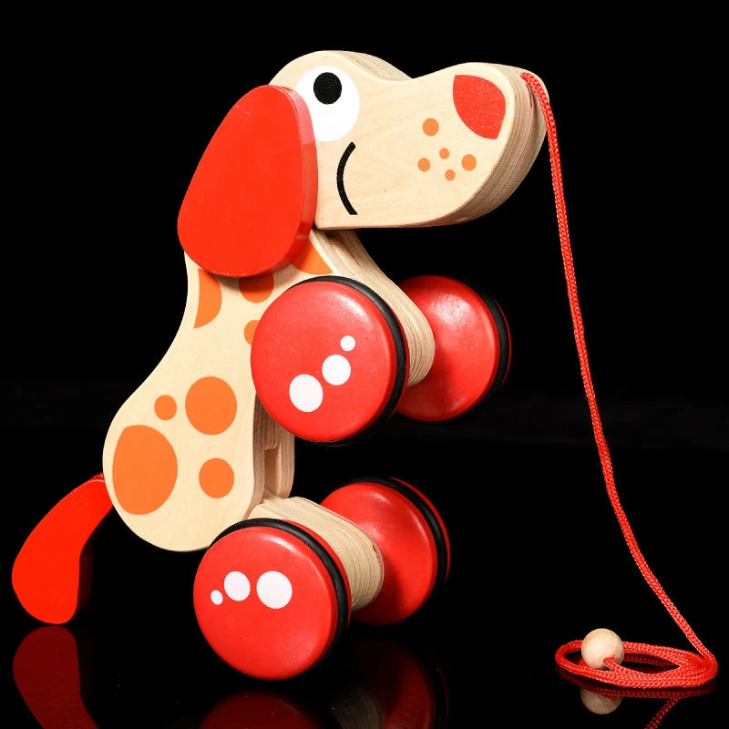1 шт. деревянная игрушка с изображением животных, игрушечная собака, щенок, мозаика с изображением собаки, малыши, ходячие хвосты