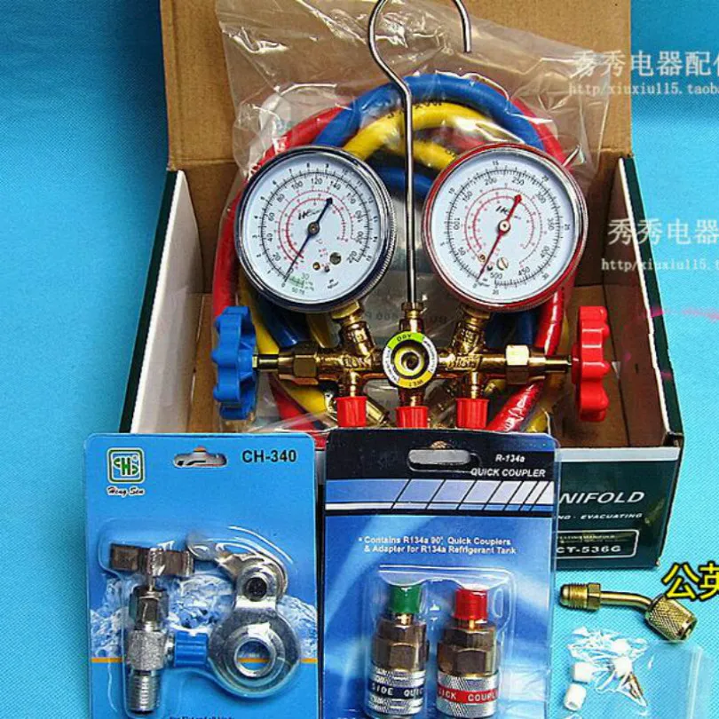 

r134a ar condicionado automotivo fluorine Quick connector without adjustable switch FULL SET free shipping