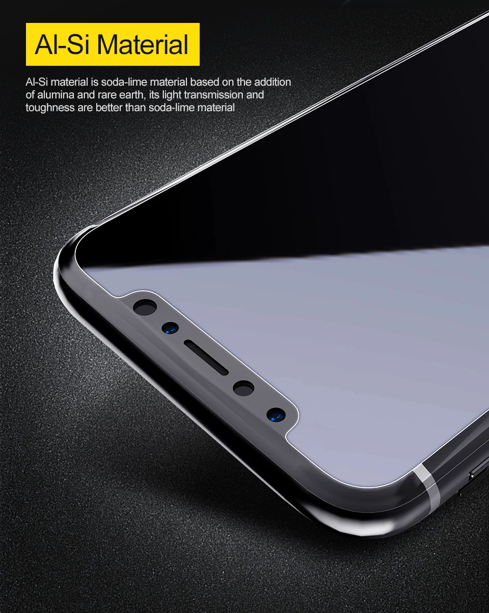 TOTU протектор экрана из закаленного стекла для iPhone X 8 7 Plus Стекло 9 H HD 0,23 мм быстрое клейкое закаленное стекло iPhone8 передние пленки
