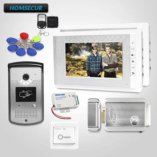 

HOMSECUR 7" Wired Video Door Entry Security Intercom with Mute Mode for Home Security