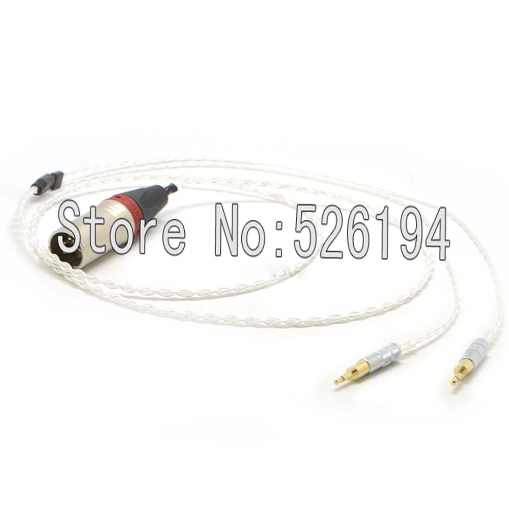

Free shipping 4pin XLR Male 5N + Silver Plated Cable for HD700 Headphone Cable