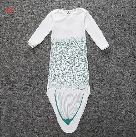 SR084 хлопок для новорожденных милый стиль русалки спальные мешки спальная одежда для малышей 0-6 месячный ребенок пеленать детская одежда - Цвет: M