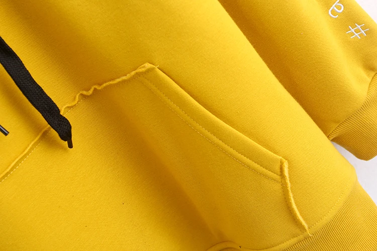 Большие размеры 4XL, Женская толстовка с вышивкой, хлопковые толстовки с длинным рукавом,, женские пуловеры, флисовые теплые женские желтые, коралловые, черные