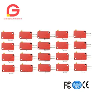 

20 PCS 3 Pin Micro Switch For Arcade Push Button