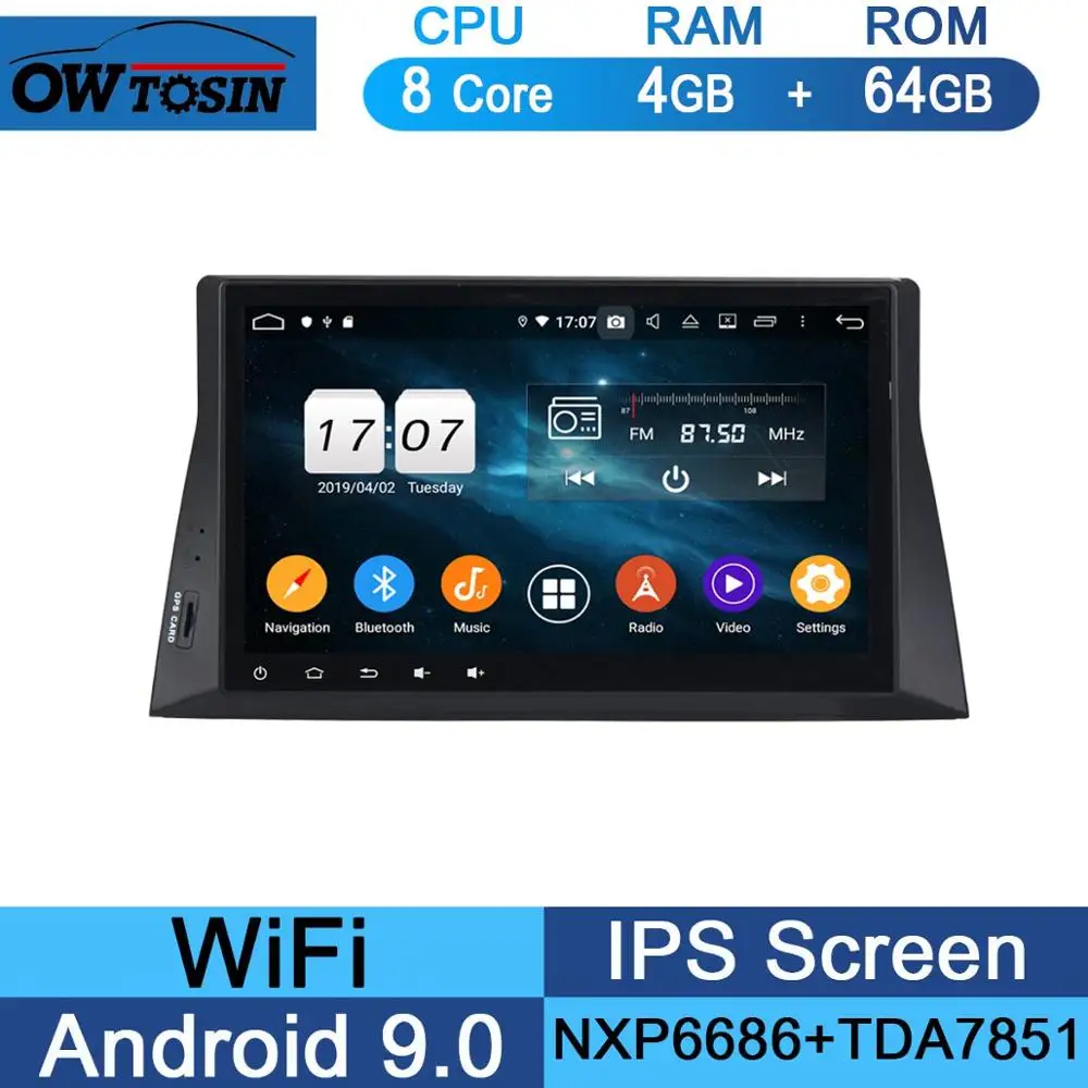 10," ips 8 Core 4G+ 64G Android 9,0 Автомобильный DVD плеер для Honda Accord 8 2008 2009 2010 2011 2012 2013 gps компактное минирадио CarPlay попугай - Цвет: 64G