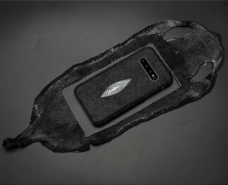 Чехол ручной работы из натуральной кожи ската для samsung S10 Plus Lite S10 Note 9 8 S9, роскошный кожаный чехол для Galaxy S8 Plus+ E s