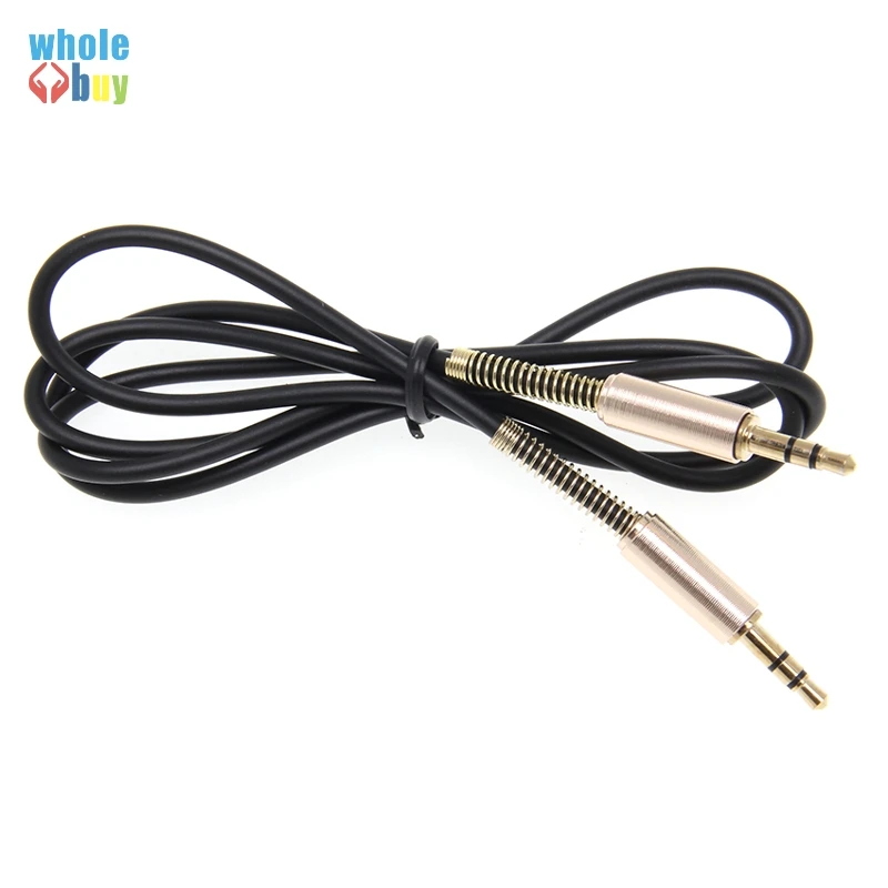 3.5MM 오디오 케이블 3.5 Male to Male 잭 AUX 케이블 헤드폰 스피커 아이폰 자동차 AUX 코드 스프링 케이블 300 개/개
