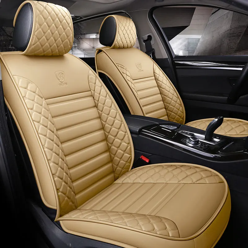 leather car seat cover universal auto seat protector mat for hyundai i20 i30 i40 ix45 ix25 bandeja