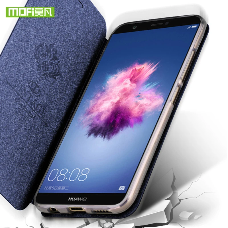 Чехол Mofi для Huawei Y9 2018 роскошный мягкий силиконовый чехол из ТПУ кожаный телефона Y