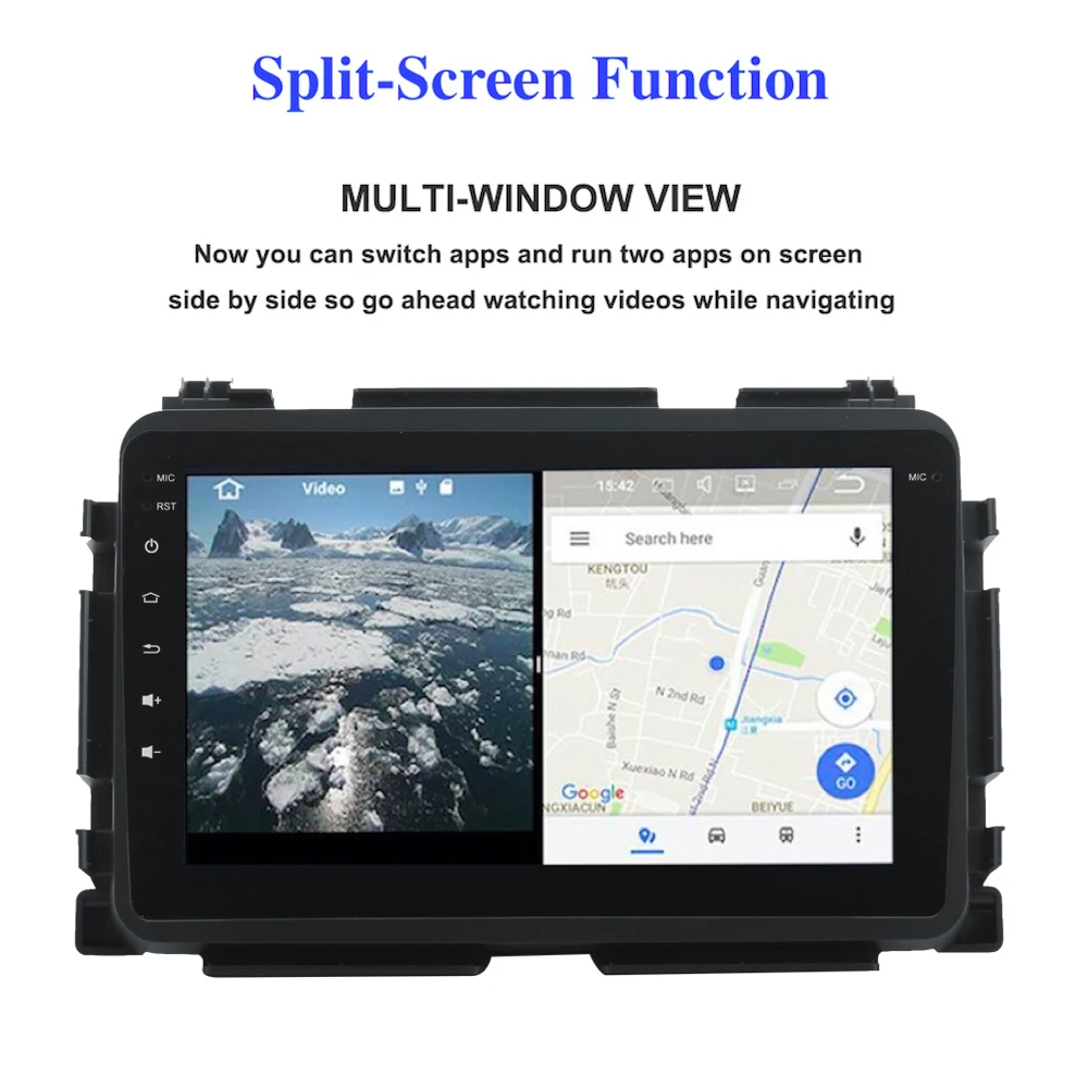 1 din Радио android 10 GPS Navi для Honda Vezel HR V вариабельности сердечного ритма 2014 2015 2016 2017 2.5D
