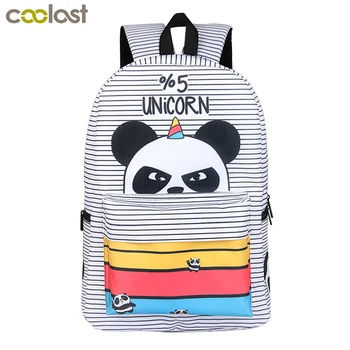 

Kawaii 5 Percent Unicorn Panda Backpack For Teenage Girls Children School Bags Cartoon Backpack Kids Book Bag Schoolbags Gift