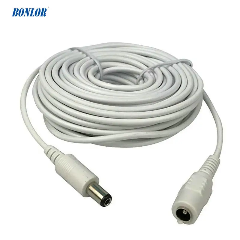 Dc 12 В Power Extension Cable 10 м (30ft) 2,1x5,5 мм для камер видеонаблюдения безопасности Ip камеры видеорегистратор в белый Color-WPC10M