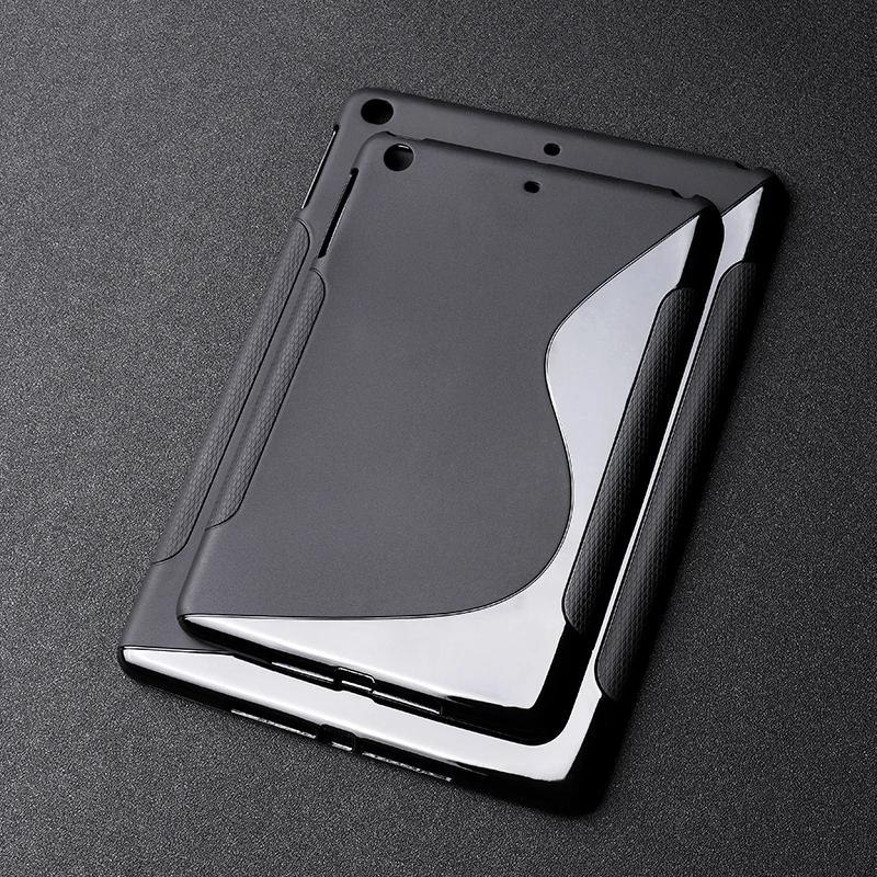 SLINE черный чехол для Apple iPad 9 7 2017 Mini 1 2 3 силиконовый Air Air2 Mini1 Mini2 Mini3 мягкий Планшет 6