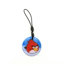 UID 13,56 MHZ сменный MF S50 1K NFC карта мультфильм RFID брелок для ключей перезаписываемая смарт-карта 1 шт