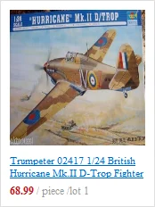 Trumpeter 02417 1/24 Британский Ураган Mk. II D-Trop модель самолета-истребителя