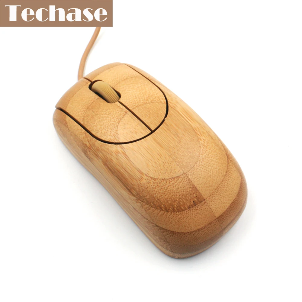 Techase проводной Мышь деревянный Mause Gamer Рато игровой com FIO Bamboo Souris Ordinateur Мышь S Souris для компьютера с CE FCC muis