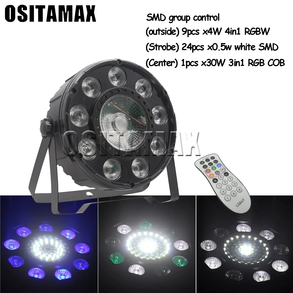 

SMD Hot Par Light 9 LED RGB 4IN1 4W Stage Lighting effect DMX Club Disco Party Ballroom KTV Bar Wedding DJ Projector Spotlight