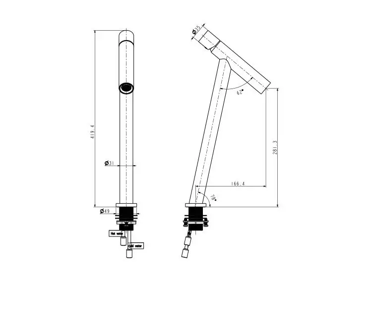 Billige Neue ankunft top hohe qualität einzigartige design messing chrome messing einzigen hebel Heiße und Kalte badezimmer hohe waschbecken wasserhahn becken tippen