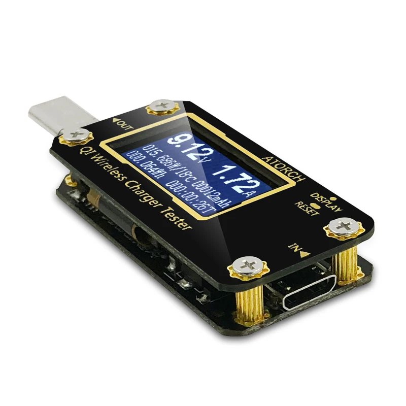 QI Беспроводное зарядное устройство Micro USB тестер напряжения Амперметр SAMSUNG S8 S6 Edge