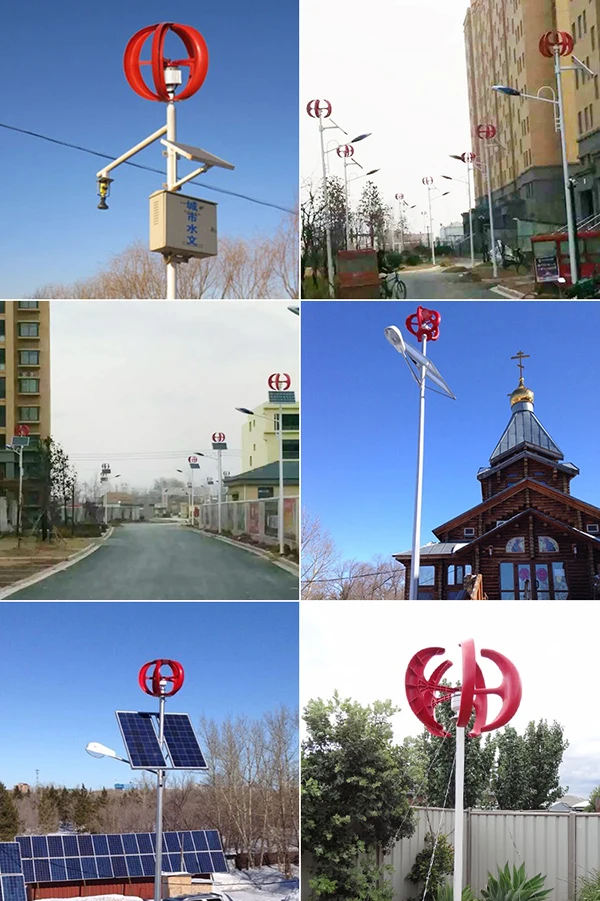 Vertical Axis Wind Turbine Generator VAWT300W 12V Light and Portable Wind Generator Strong and Quiet