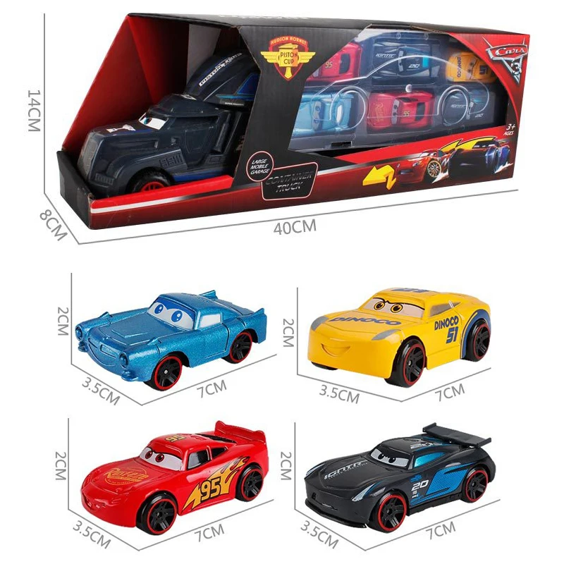 Disney Pixar Cars 3 Lightning McQueen Jackson Storm Cruz Mater Mack Uncle Truck 1:55 литая металлическая Автомобильная
