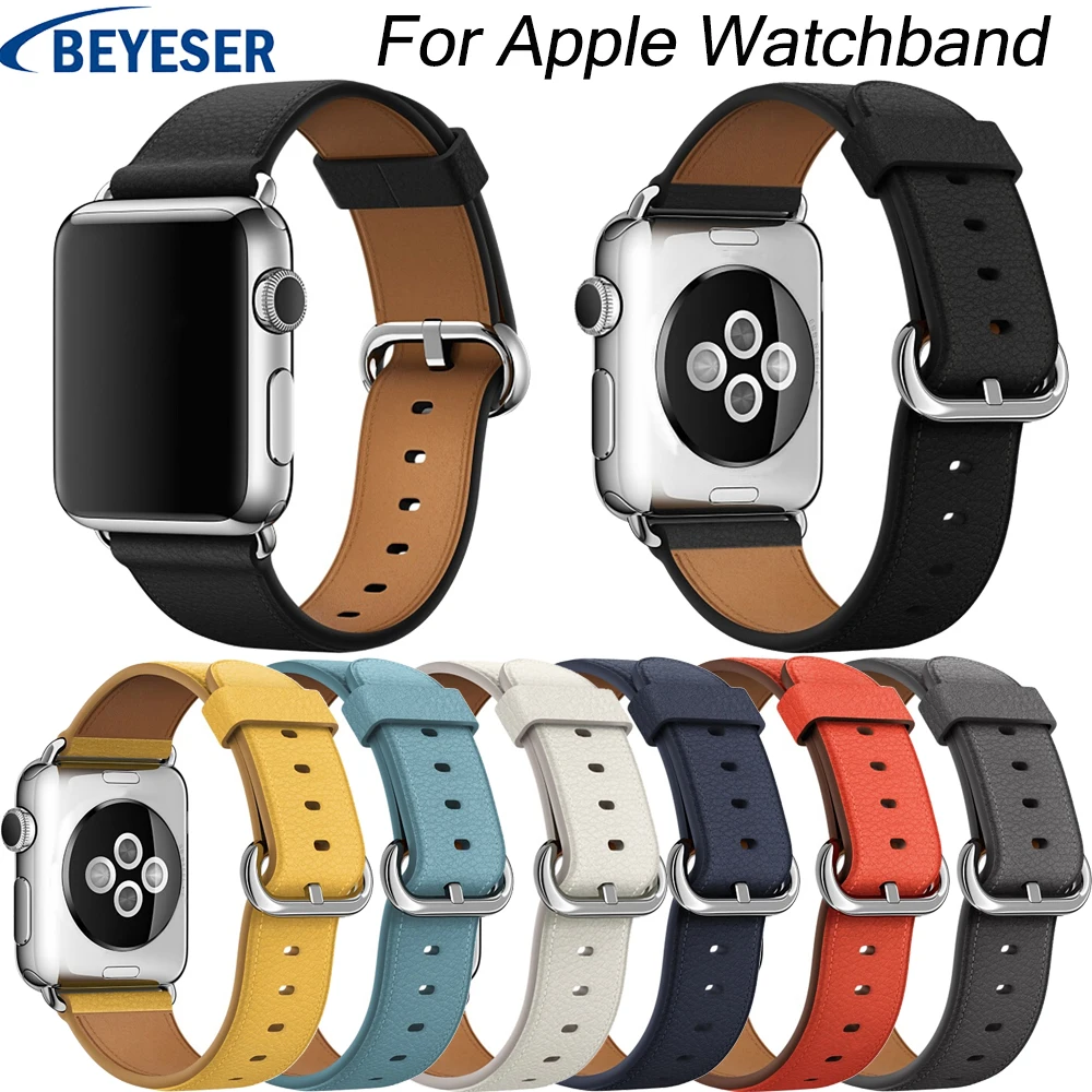 

Кожаный ремешок для часов Apple Watch Series 4/2/1 38 мм 42 мм из высококачественной кожи для часов спортивный ремешок 40 мм 44 мм Серия 1 и 2 и 3
