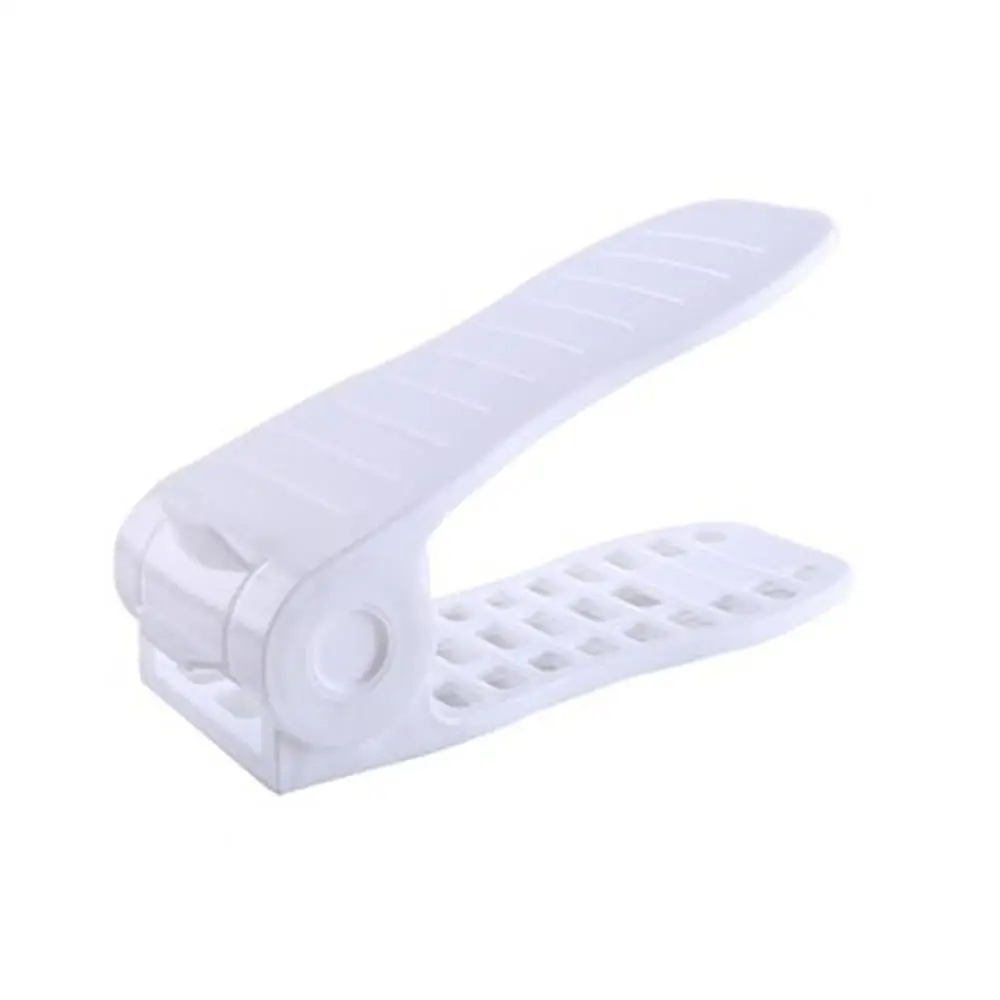

Shoe Rack Simple Plastic Shoes Shelf Home Dormitory Bedroom Up And Down Double Adjustable Shoe Support Storage Shoe Rack