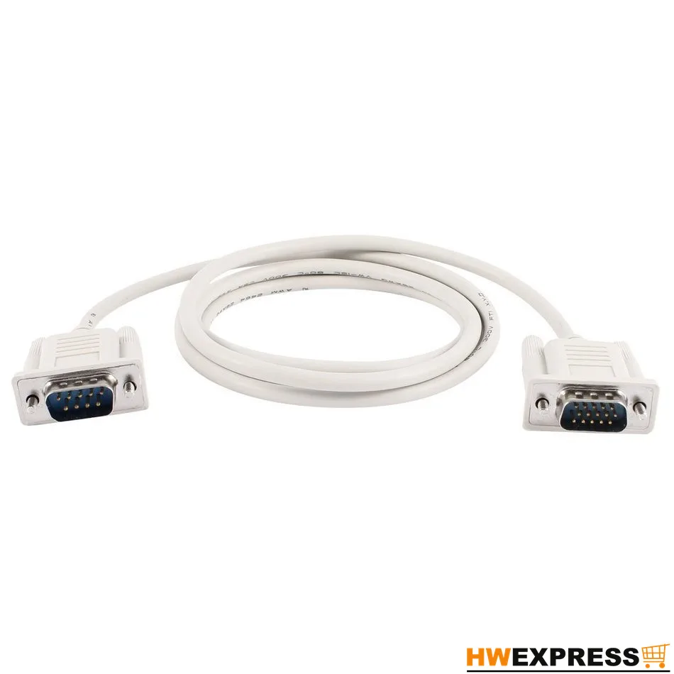 

HWEXPRESS Hot 1.4M RS232 DB9 9 Pin Male to VGA Video 15 Pin Male Adapter Cable